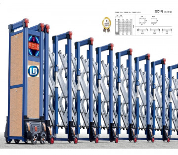 Cổng Xếp Nhôm Tự Động LB021 Cổng Xếp Nhôm Tự Động LB021